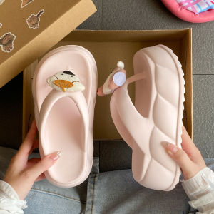Songxiaoke Summer Outdoor Slippers Thick Bottomed Thong EVA Beach Sandals Womens Anti-Slip Odor-Resistant Student Dormitory Slippers