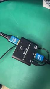 DisplayPort Switch 16K Bidirectional DP 2.0 Switcher Box 2 in 1 Out/1 in 2 Out Supports 8K 60Hz 4K 240Hz for PC Laptop