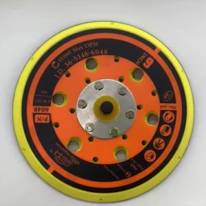 150mm/6 Inch Hook and Loop Backing Pad for 6 Inch Air Random Orbital Sander5/16" - 24 Thread Dust Free 13000RPM DA Sanding Pad