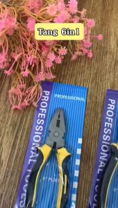 Tang Potong Kombinasi Lancip 6in1 / Wire Cutting Pliers / Alat Pemotong Pembuka Kabel Fiber Kawat / Peralatan Perkakas Tangan Anti Karat Serbaguna - HOMIA