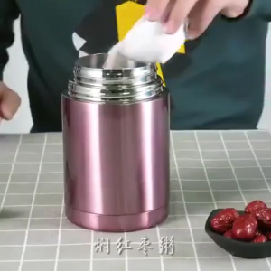 1.2L Insulated Lunch Box 304 Stainless Steel Thermos Food Container Vacuum Thermal Soup Jar Stew Pot
