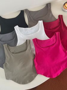 Áo Ba Lỗ Không Tay Ôm Vừa Vặn Không Đều Thời Trang Xuân Hè Mới Cho Nữ Áo Sơ Mi Cơ Bản Màu Trơn Thời Trang Thường Ngày