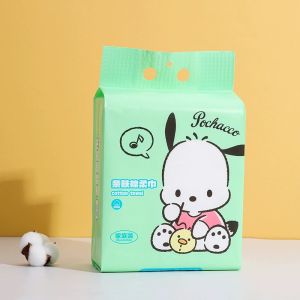 Sanrio Ultra Large Capacity Hanging Drawing Face Towel Soft Cotton Fish Face Towel Skin-friendly Household Pack Pearl Pattern