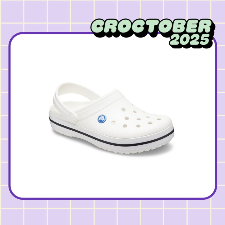 Crocs Unisex Crocband Clog in White Casual Comfortable Clog