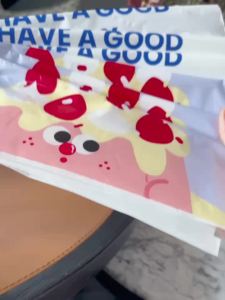 [97% Positive Rate ] Pink Mo Car Trash Bag Paste Standing Dual-Use Clean Bag Thickened  Household Portable Plastic Bag