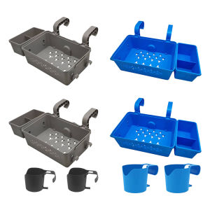 Để đồ bồn nước giỏ với đồ giữ cốc nhựa hồ bơi khay giữ cốc để đồ bồn nước giỏ kệ lưu trữ cho trên mặt đất hồ bơi