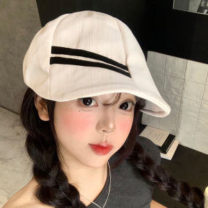 BAOYINFEI | Breathable Fashion Summer Big Head Size Flattering Visored Beret Hat