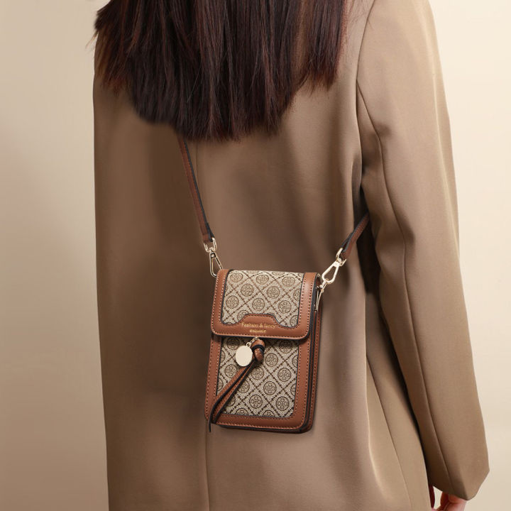 FOXER Small Phone Bag PU Leather Womens Crossbody Bag Fashion Girl