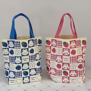 [Datz] Cartoon Canvas Tote Bag Big Size Fashion Storage Bags Shopping Recycle Bag 可爱帆布包 Beg Tote Kanvas - FB29