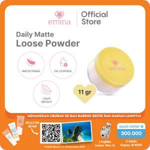 Emina Daily Matte Loose Powder 20 g - Bedak Tabur Ringan Hasil Matte Oil Control