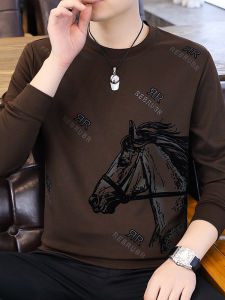 Áo Thun Nam Dài Tay Mùa Xuân Thu Thường Ngày Thoáng Khí Thoải Mái Thời Trang Cao Cấp Đa Năng in Họa Tiết Động Vật Áo Thun Nam