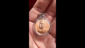 Rian Maha Surasak (Master Of Wealth Prosperity & Smooth Luck) Copper Medal With Autograph 苏拉萨自身牌