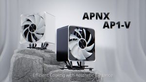 APNX AP1-V Powerful ARGB CPU Cooler Heatsink 5 Heat Pipes Aluminum Frame PWM Hydro Bearing Fan High Air Flow 165mm (H) For Intel LGA1700 115X and AMD AM4 AM5