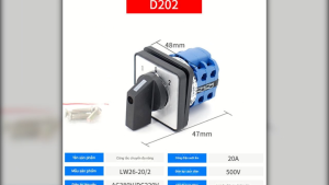 Công tắc chuyển mạch lắp tủ điện LW26-20 D202/2 chuyển mạch 3 vị trí loại tốt