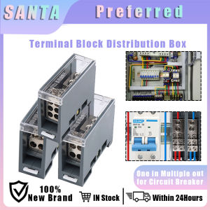 Terminal Block Din Rail Distribution Box Wire Connector One In Multiple Out For Circuit Breaker