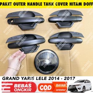 Paket Outer Handle Tank Cover Grand All New Yaris Lele 2014 2017 Hitam Chrome