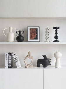 Modern Luxury Artistic High-End French Style Living Room TV Cabinet Decorative Accessories Sample Room Decoration Ceramic Artifacts