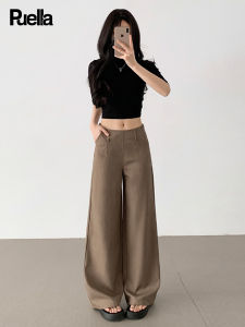 puella | Retro Style Womens Trousers Straight Loose Pants