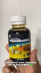 Hexabumin Penambah Nafsu Makan Vitamin Nafsu Makan Anak Penambah Berat Badan Anak Vitamin Otak Anak Penambah Daya Ingat Anak Meningkatkan Kecerdasan Anak Atasi Terlambat Bicara Speech Delay Madu Plus Albumin