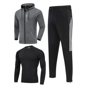 Bộ Đồ Thể Thao Trang Phục Chạy Bộ Cho Nam Áo Nhanh Khô Tập Luyện Phòng Tập Gym Thường Ngày Ngoài Trời Mùa Đông Đạp Xe Xuân Thu Đông Chạy Sáng Sớm