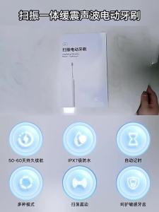 Ultrasonic Electric Toothbrush gigi berus penggantian kepala Portable 4 Mode toothbrush Home