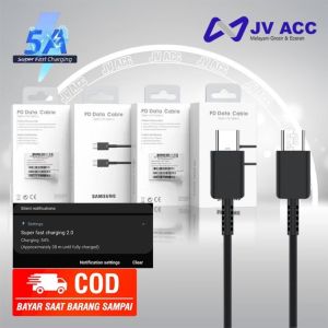 KABEL DATA SAMSUNG S20 N20 SUPER FAST CHARGING TYPE C TO TYPE C ORIGINAL