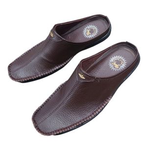 SEPATU SANDAL BUSTONG KASUAL PRIA ( GARANSI KULIT SAPI 100% ) MODEL 261 TAN ( PREMIUM HIGH QUALITY )