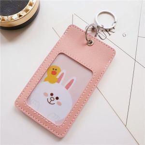 Soft Leather Protective Card Holder Multi-Slot Separator Double Layer for Campus Meal Card Student ID Card Organizer