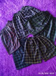 Promo Hemat Pendek Pria Motif Kotak Kotak Termurah Paket 50rb 5 pcs 100rb 12 pcs