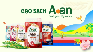 Gạo Thơm A An ngon Túi 5kg - bao bì mới - Chính hãng Gạo sạch Aan