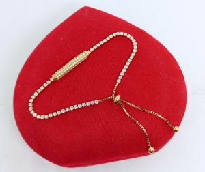 GELANG PERAK ASLI LAPIS EMAS 925/GELANG SERUT PENANG LISTRING MATA PUTIH COR/GELANG ASLI SILVER/GELANG FASHION WANITA