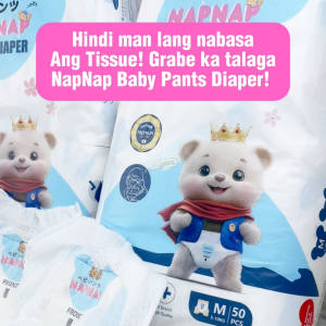 Napnap Baby Tape Diaper MEDIUM 50pcs Ultra Absorbent No Leaks Soft and Breathable