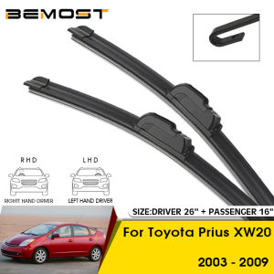 Car Wiper Blades 26"+16" For Toyota Prius XW20 2003-2009 Windshield Windscreen Front Window Blades Car Accessories