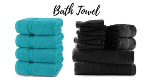Bath Towels Set Luxurious 550 GSM 100% Ring Spun Cotton Quick Dry Highly Absorbent Soft Feel Towels Perfect for Daily Use -70cm x 140cm
