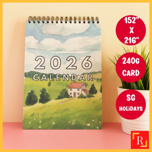 2026 Motivational Quotes Desktop Calendar 6 - (Singapore Public Holidays | 240gsm)|ROYCE PUBLISHING