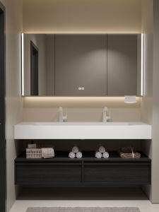 Stone Plate Hot Bending Seamless Ceramic Whole Washbin Bathroom Cabinet Combination Bathroom Table Wash Face Basin Cabinet Sink