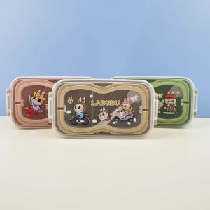Lunch Box Tempat Makan 2 Sekat Karakter Motif Labubu
