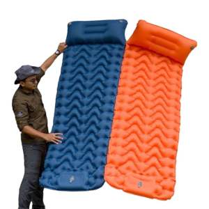 LISM Kasur Matras Angin Manual Sleeping Pad Waterproof Single - LS18Z - Blue dark