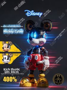 HECAN | Mô Hình Khối Xây Dựng Giáp Cyber Mickey Có Đèn