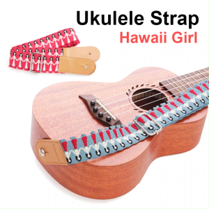 Ukulele Strap (US-82) Hawaii Girl Adjustable for Ukulele 21 23 26 Inch 寸  Original