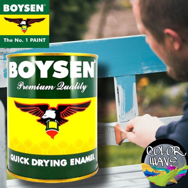 BOYSEN Quick Drying Enamel B-600 White (1 Liter) | Lazada PH