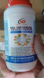 TD.VITASOL- Điện giải Vitamin tổng hợp. Giải nhiệt chống nóng tăng sức đề kháng cho vật nuôi. Dang dung dịch uống