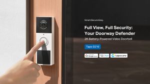 TP-Link Tapo D210 2K 3MP Outdoor Smart Video Doorbell Camera