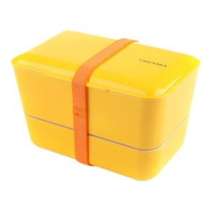 Takenaka Japanese Style Divided Lunch Box Microwavable Heatable for Students Office Workers Portable Food Container