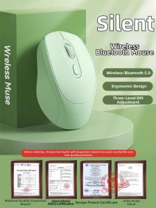 Wireless Silent Rechargeable Mouse Compatible with Asus HP Lenovo Dell Laptops And Computers Eurobird 2024 New Model 1600DPI
