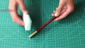 Gundam Model Polishing Tools | Dual-Sided Sponge Block Sanding Stick OPI Polish Brick | For Gunpla & Nail Finishing 模型打磨