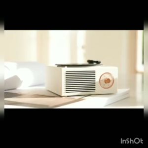Speaker Retro Bentuk Vinyl Record Player Wireless Bluetooth Subwoofer Audio Cerdas Hadiah pacar