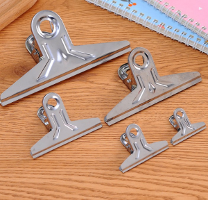 Large Office File Folder Long Tail Clip Fixator Stationery Stainless Steel Clip Home Use Clip Set Business Supplies