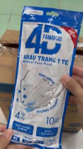 Khẩu Trang 4D Famapro - Thùng 300 Cái - Chính Hãng