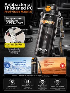 XIAOCHUSHU | Portable Shatterproof Sports Water Bottle 2000ml